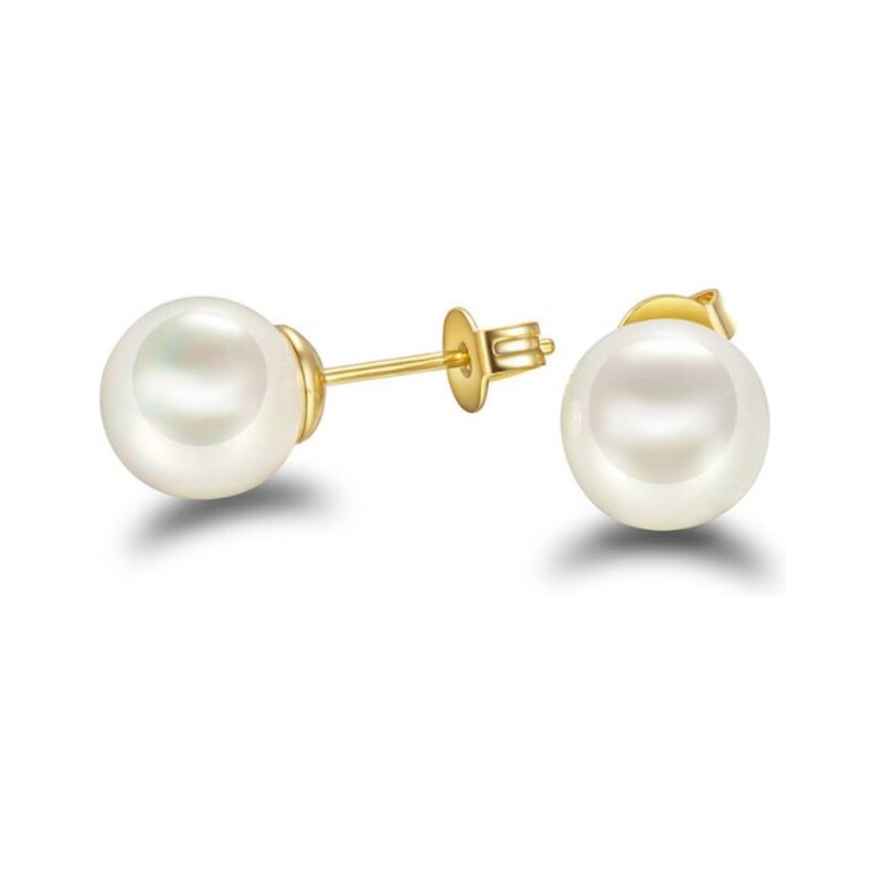 SWAROVSKI Elements Swarovski e. náušnice s bielymi perlami Golden Dawn 24593883