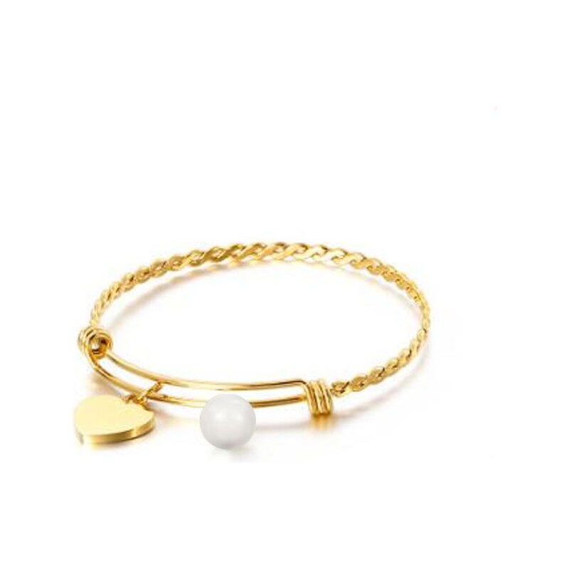 SWAROVSKI Elements Swarovski e. pevný, zlatý náramok Golden Dawn 24593887