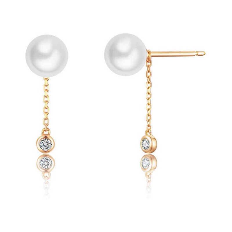 SWAROVSKI Elements Swarovski e. náušnice Walking in the Air, zlaté 24593942