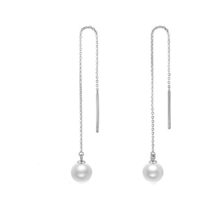 SWAROVSKI Elements Swarovski e. dlhé perlové náušnice Fondu see3489 24593994