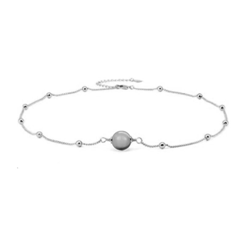 SWAROVSKI Elements Swarovski e. náhrdelník so striebornou perlou 24594031