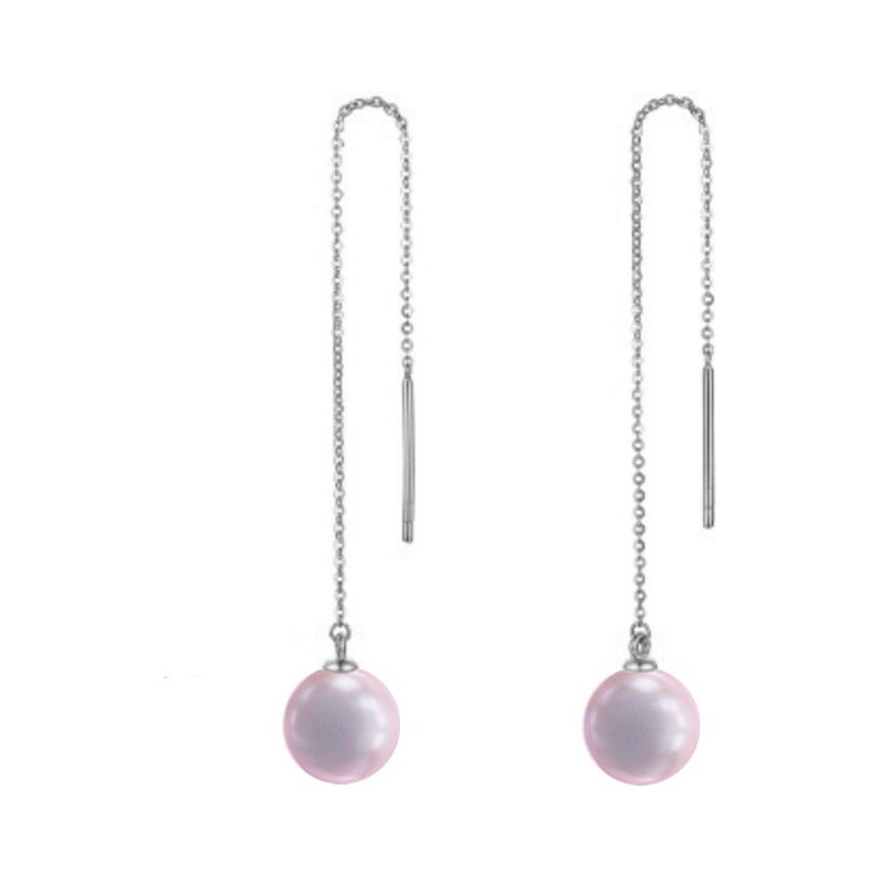 SWAROVSKI Elements Swarovski e. zlaté náušnice Frapeé, ružové perly 24594021