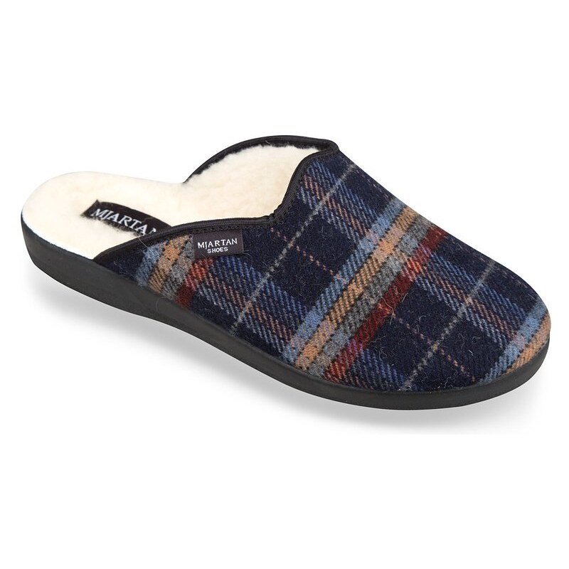 Mjartan pánske zimné papuče - karované 24431641