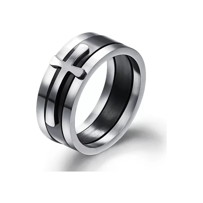 Sams Artisans Prsteň Latinský Kríž chirurgická oceľ IPRM001-61 26768265