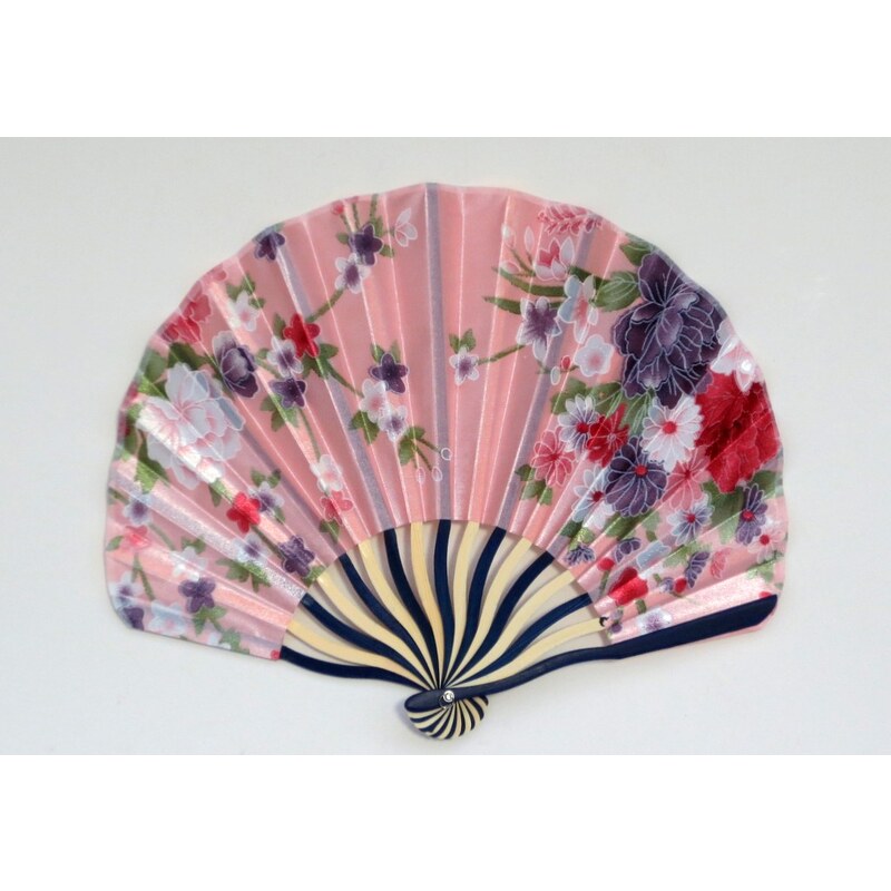 Vejár s kvetmi- ružový 24431992