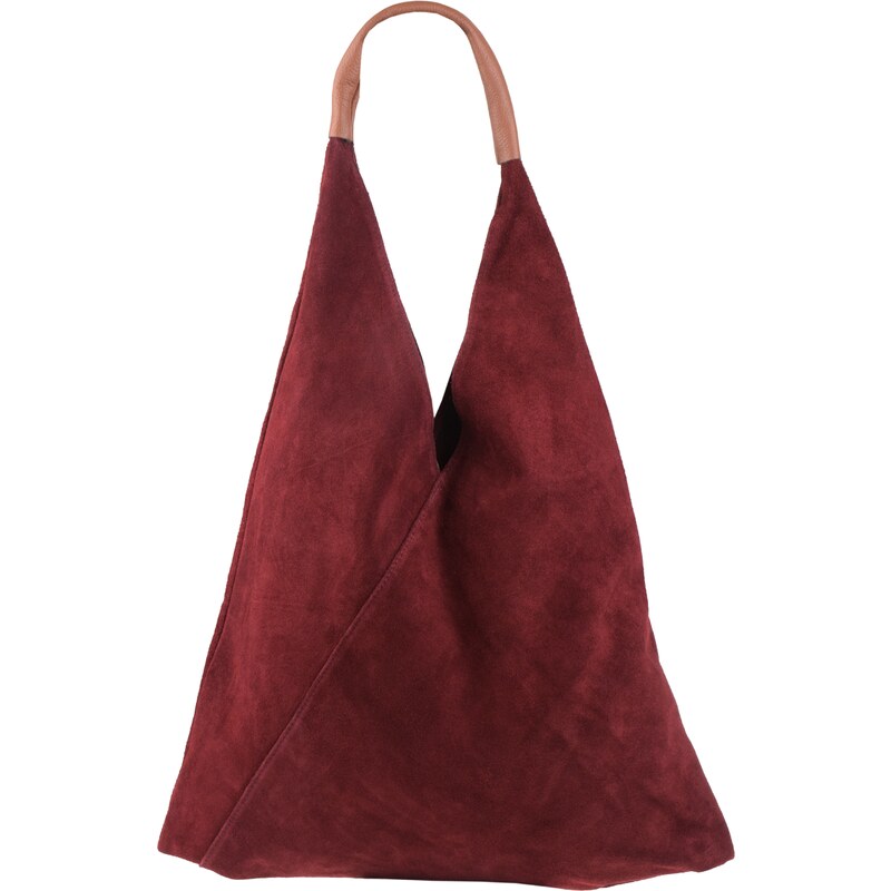 Červená kožená talianska kabelka Caliva Bordo NovaKabelka.sk 24634805