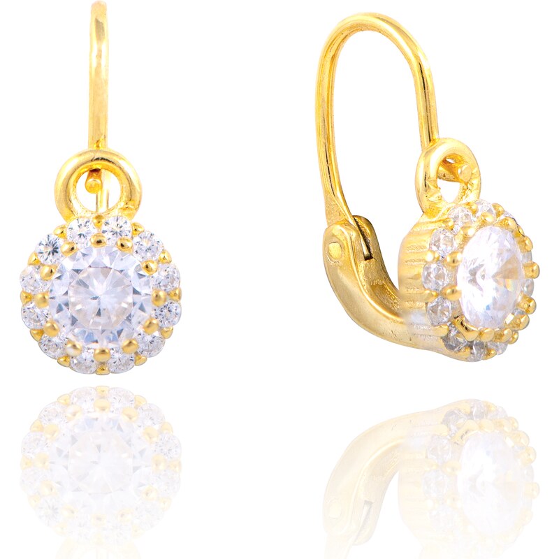 Olivie Strieborné náušničky pre bábätko GOLD 5183 24905043