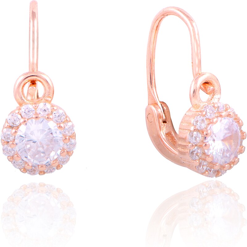 Olivie Strieborné náušničky pre bábätko ROSE 5186 24905046