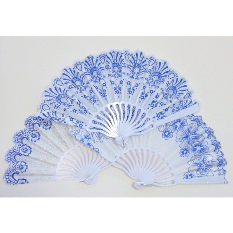 Vejár trblietavý- modrý 24431826