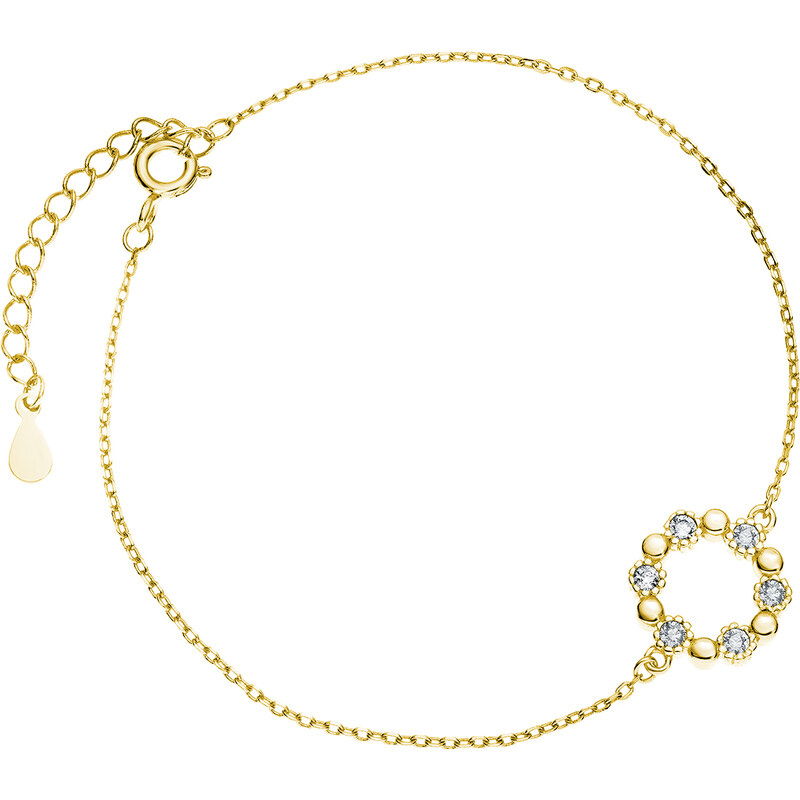 Olivie Strieborný náramok KRUH GOLD 5204 24905064