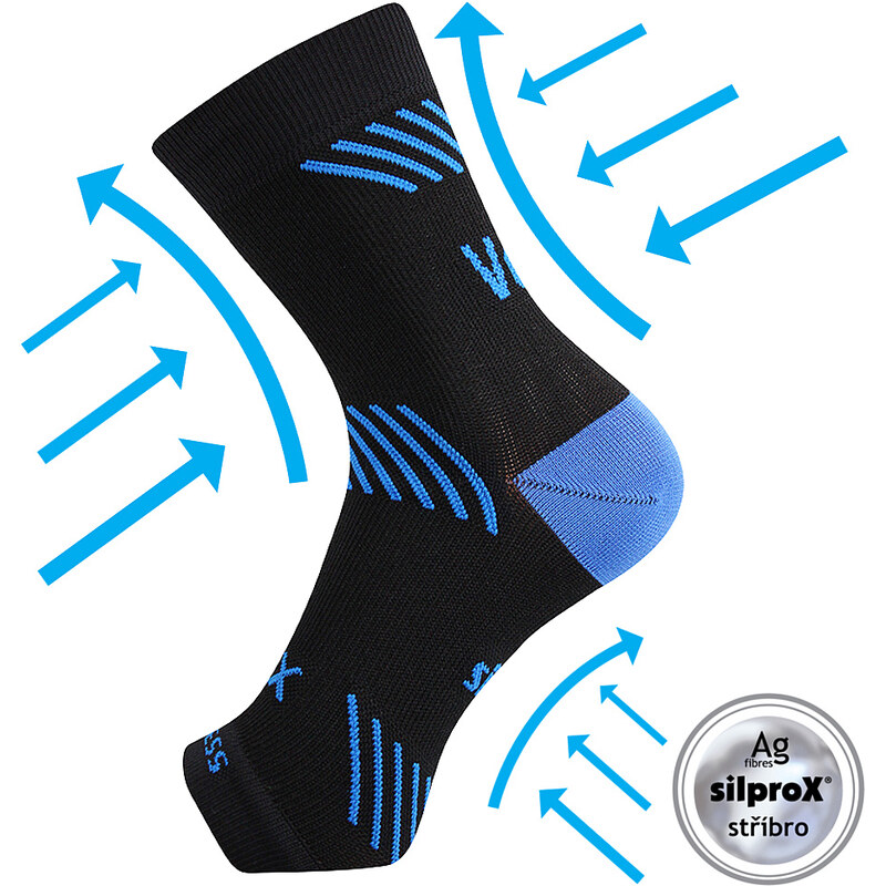 PROTECT kompresné bandáž VoXX - KOTNÍK Čierna S / M 1 kus 26459189