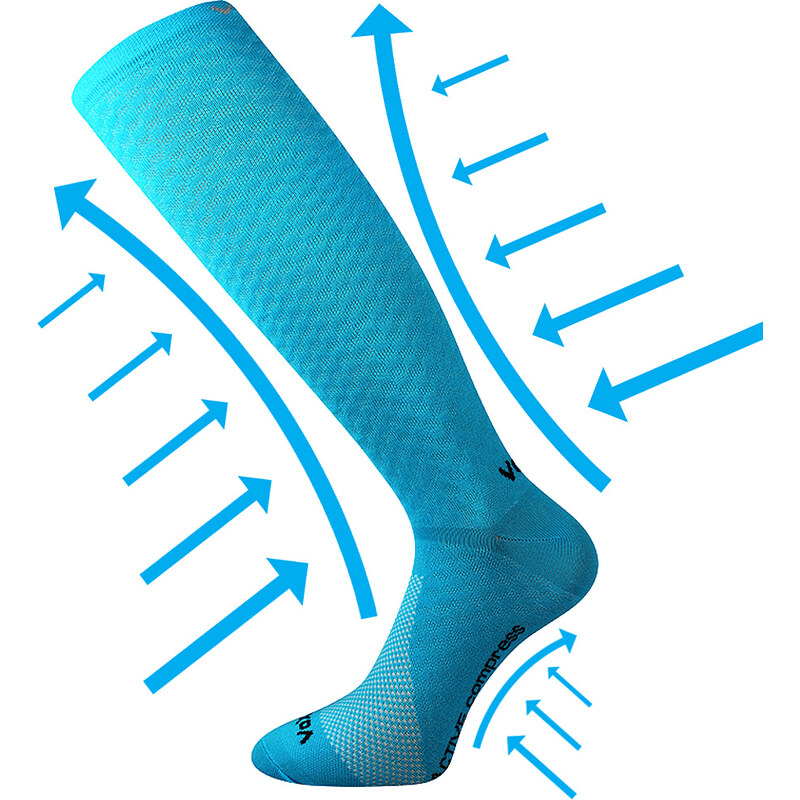 LITHE kompresné podkolienky VoXX Tyrkysová 43-46 1 pár 26458895