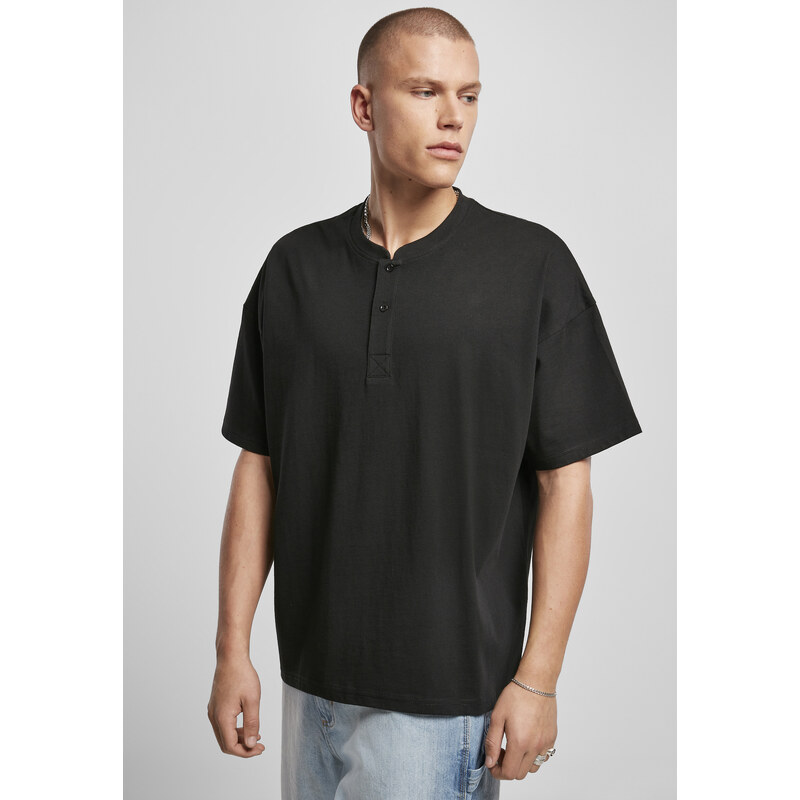 Urban Classics Oversized Henley T-shirt black 50653491