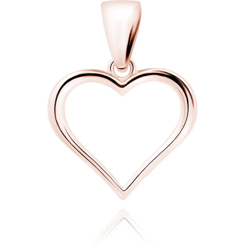 Olivie Strieborný prívesok SRDCE ROSE 5218 24905078