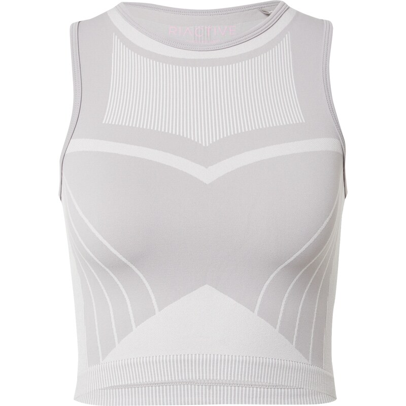 River Island Športový top sivá / biela 63140979