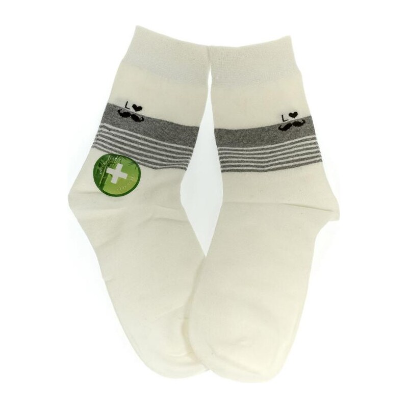 AURA.VIA Dámske biele ponožky GROOT 24686346