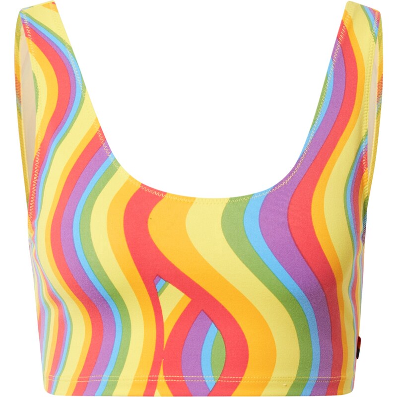 LEVIS Bikinový top Sports Bra Hook Up vodová / limetková / svetložltá 56865207