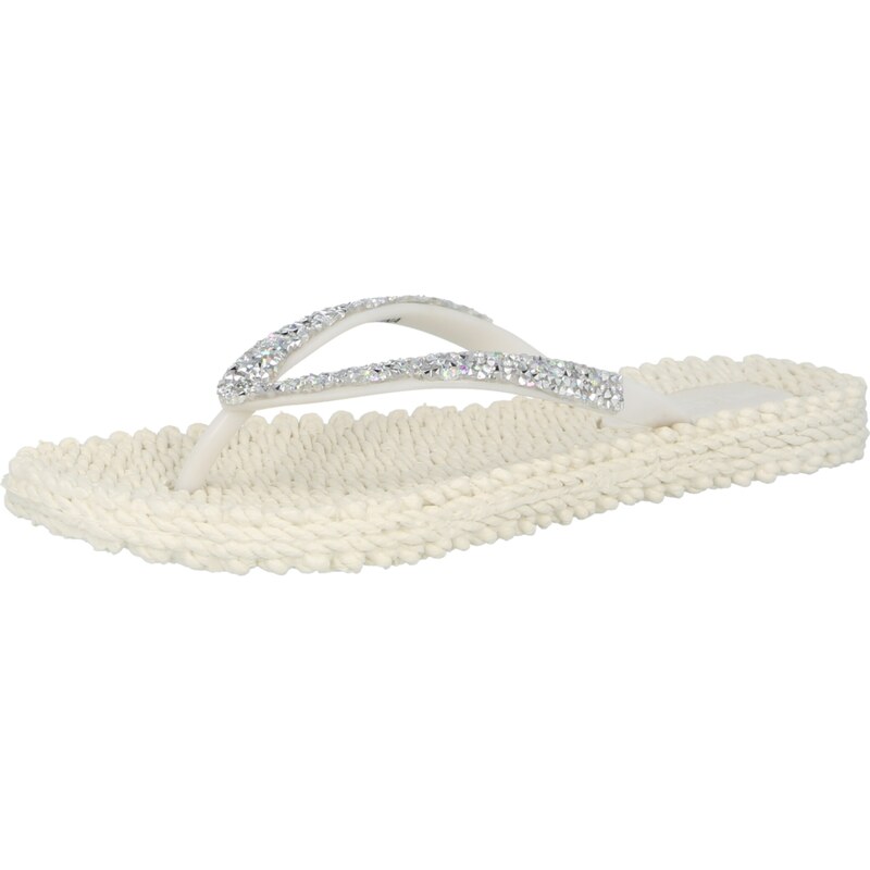 ILSE JACOBSEN Žabky krémová / strieborná 53493279