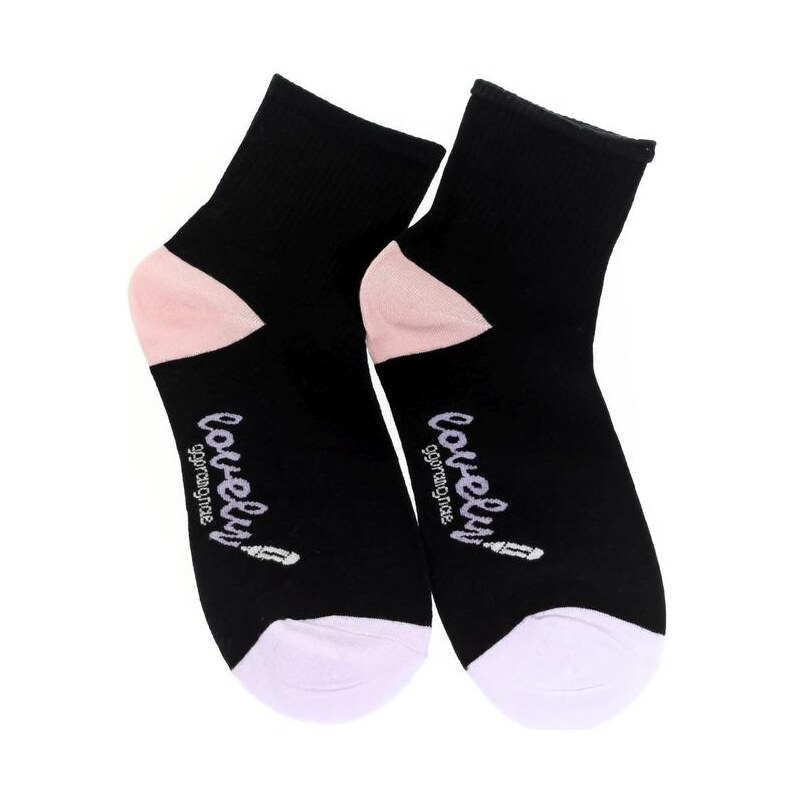 AURA.VIA Dámske čierne ponožky FALCO 24705500