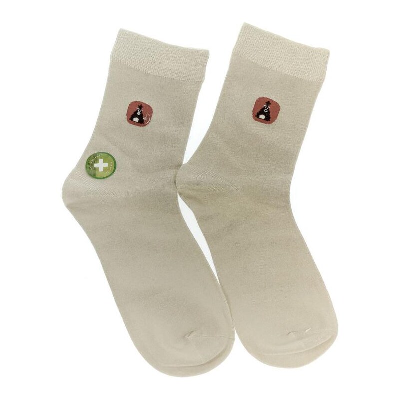 AURA.VIA Dámske béžové ponožky CONIE 24705523