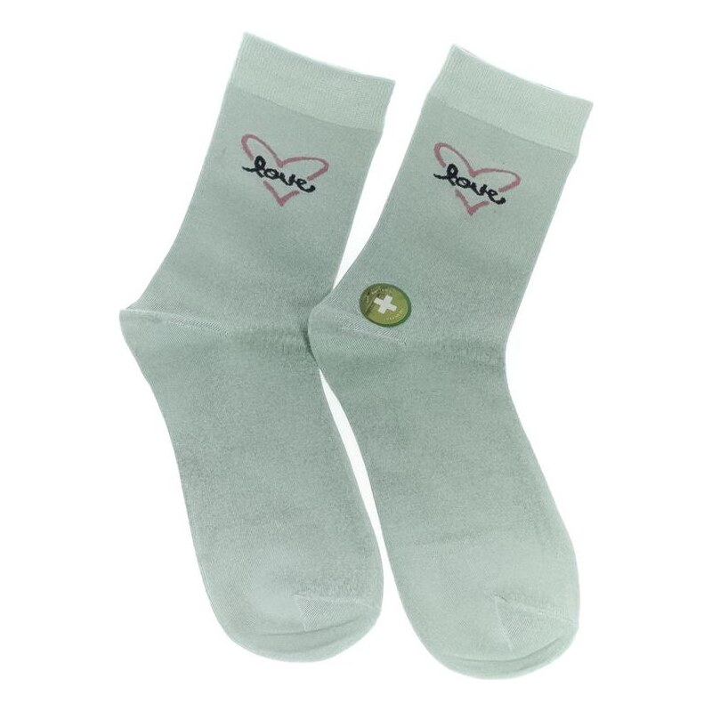 AURA.VIA Dámske svetlo-modré ponožky BAMBOO 24705534