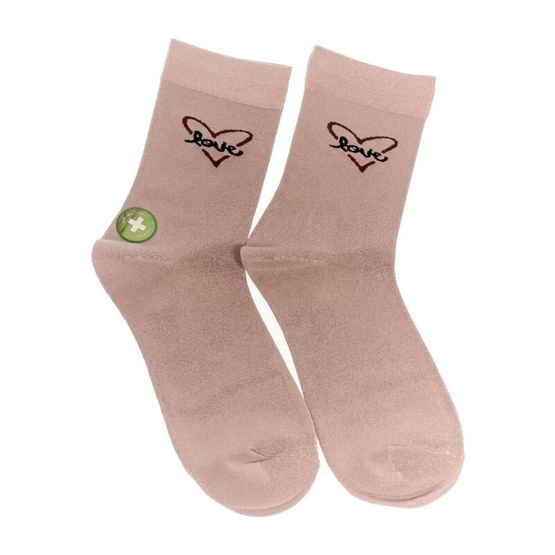 AURA.VIA Dámske ružové ponožky BAMBOO 24705535