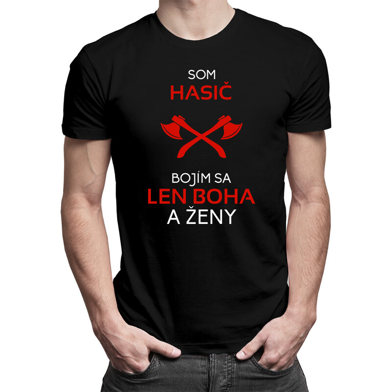 E-shop Garibald Som hasič - bojím sa len Boha a ženy - pánske tričko s