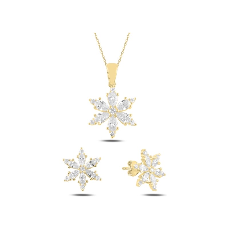 Olivie Strieborná sada VLOČKA GOLD 5228 24905088