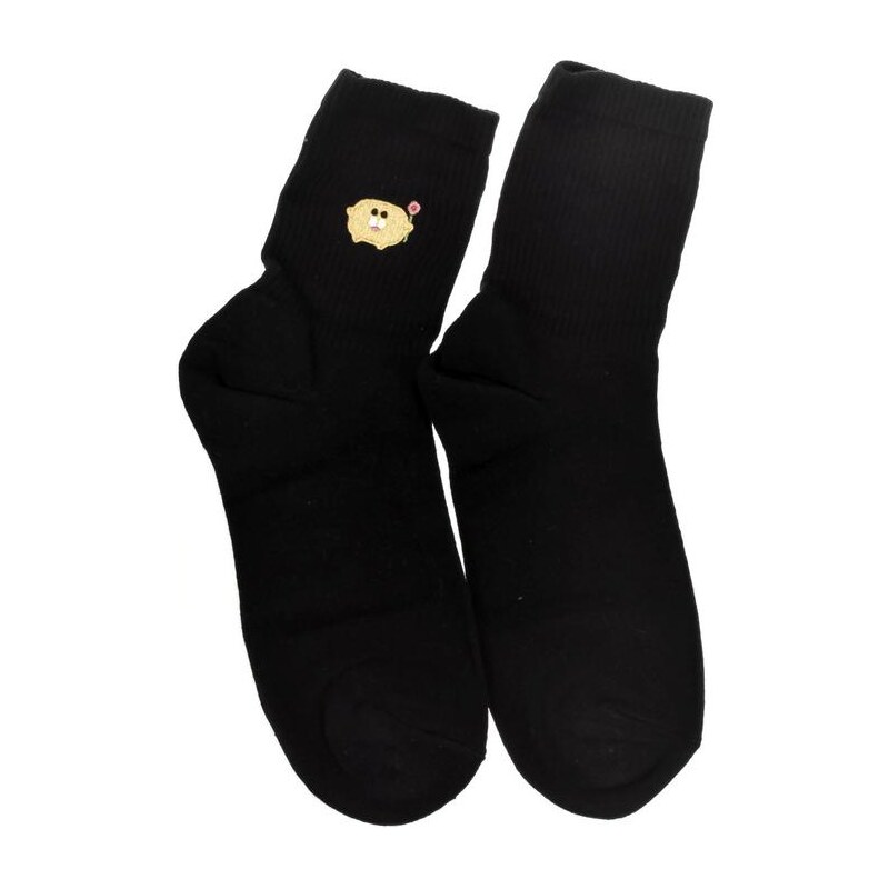 AURA.VIA Dámske čierne ponožky LORNA 24794468