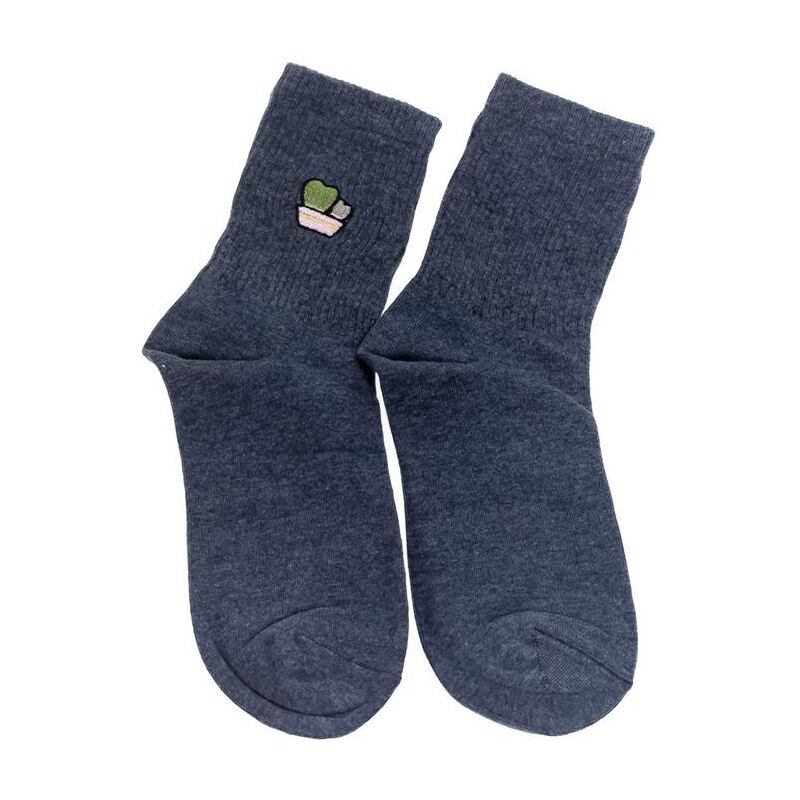 AURA.VIA Dámske modré ponožky LORNA 24794469