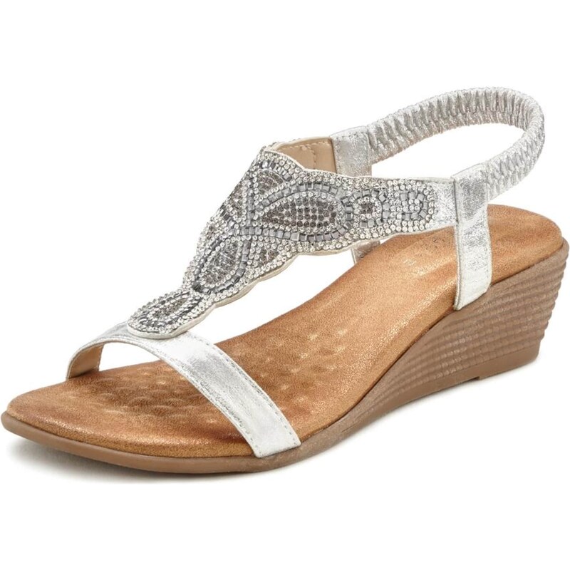 LASCANA Sandále strieborná 54225176