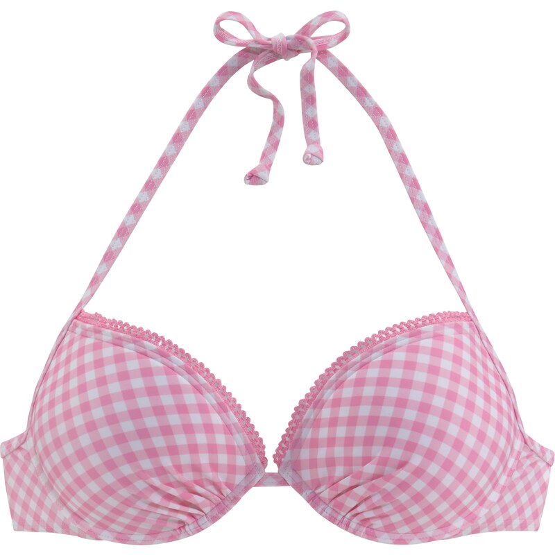 BUFFALO Bikinový top ružová / biela 54225500