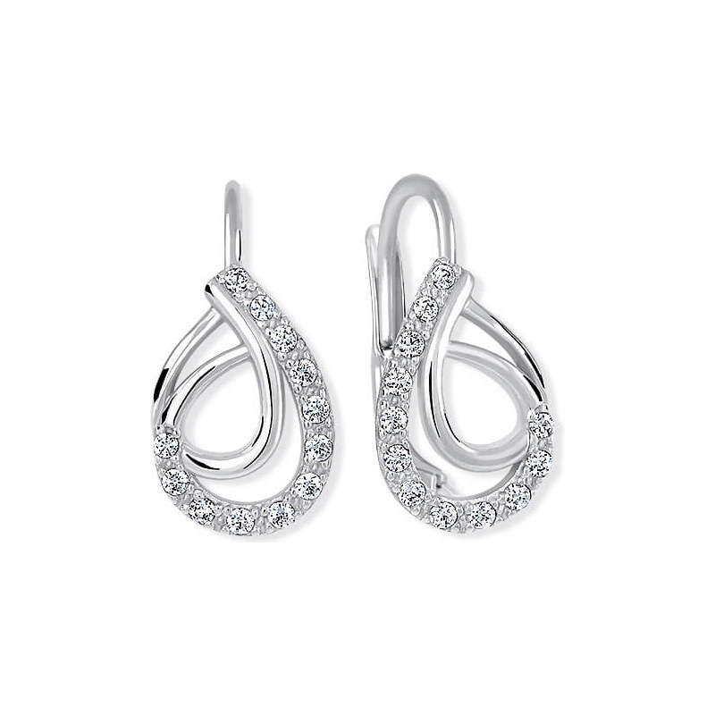 Soliter Módne strieborné náušnice so zirkónmi 436 001 00551 04 66595045