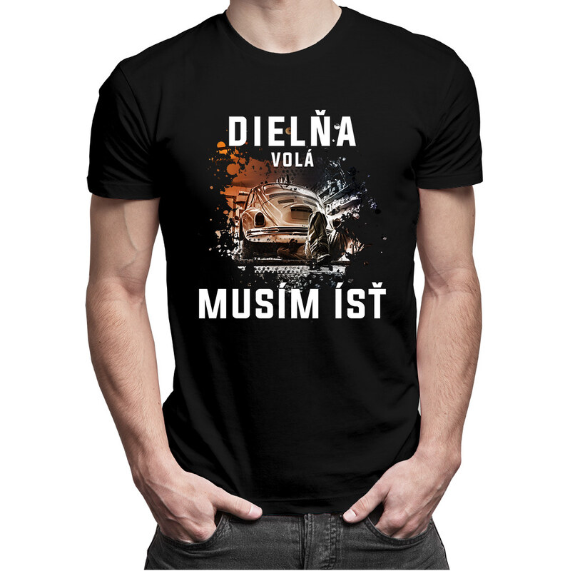 E-shop Garibald Dielňa volá, musím ísť - pánske tričko s potlačou