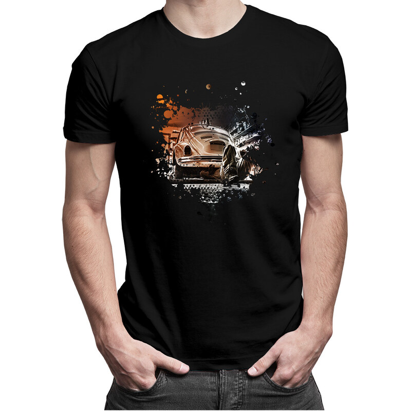 E-shop Garibald Mechaniky - pánske tričko s potlačou