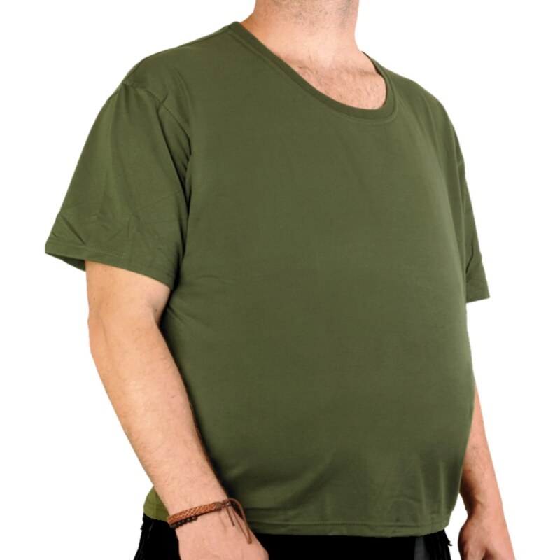 Olivové tričko nadmerná veľkosť Gold Champion