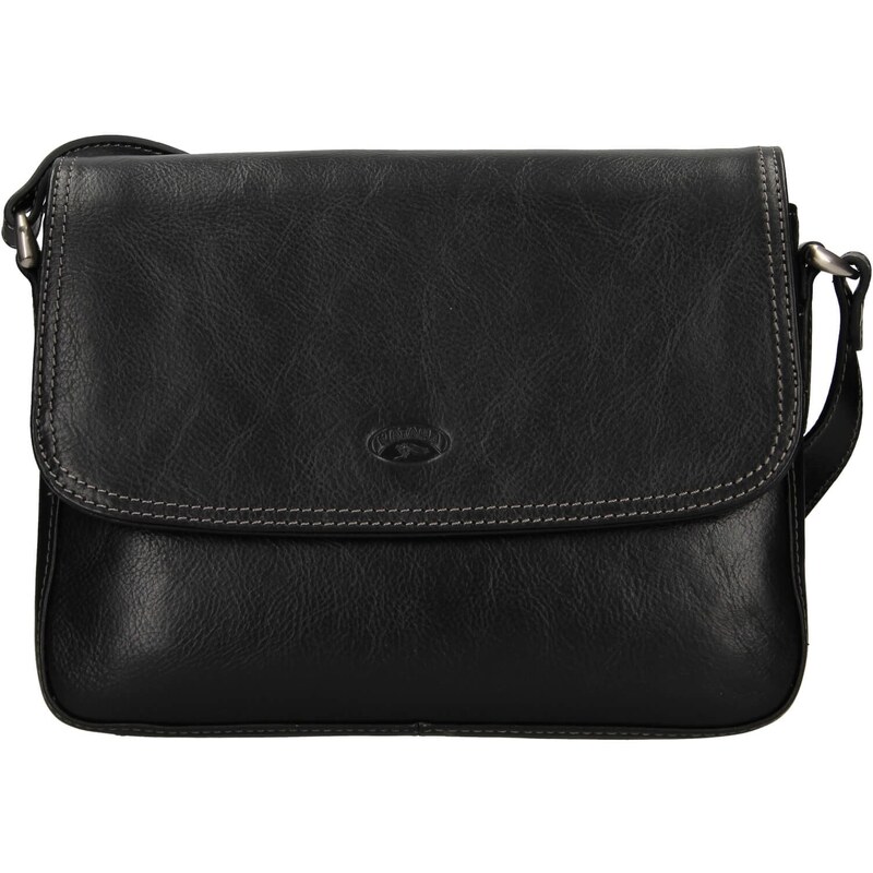 Kožená dámska crosbody kabelka Katana Jarnia - čierna 65912363