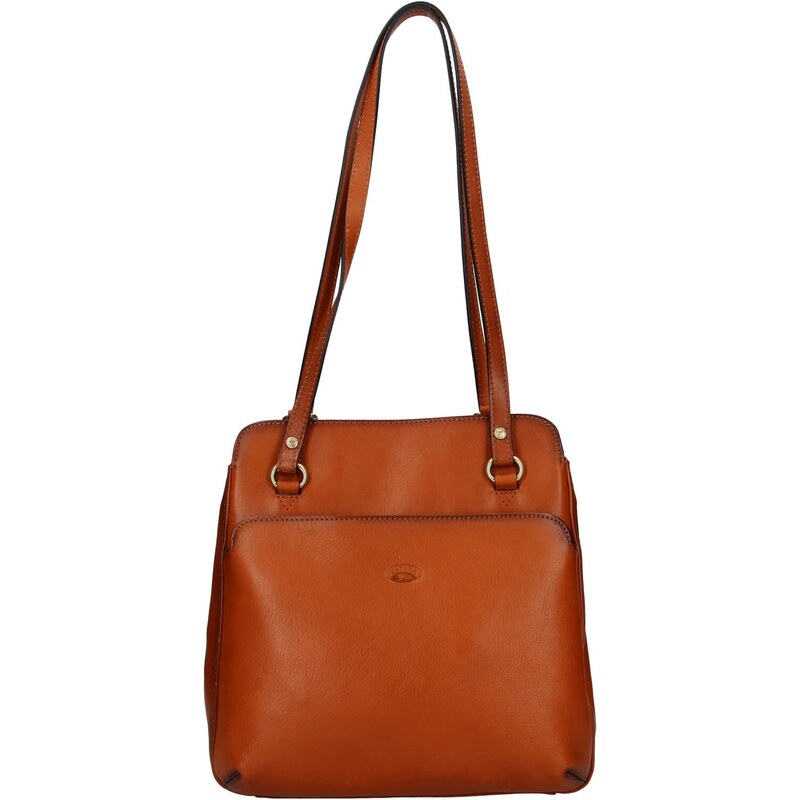 Dámska kožená batôžky kabelka Katana Emily - koňak 65912362