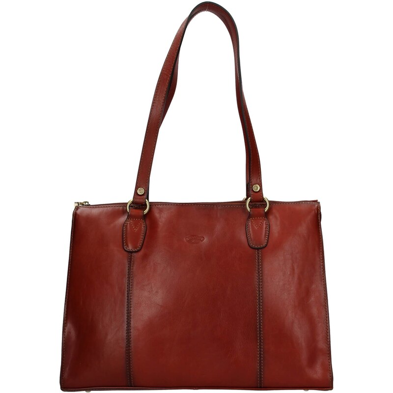 Elegantná dámska kožená kabelka Katana Jarusk - hnedá 24847359