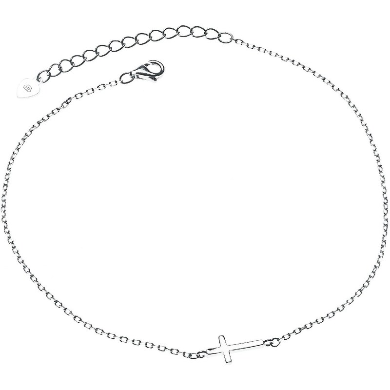 NUBIS Strieborná retiazka na nohu s krížikom NB-6024 24855764