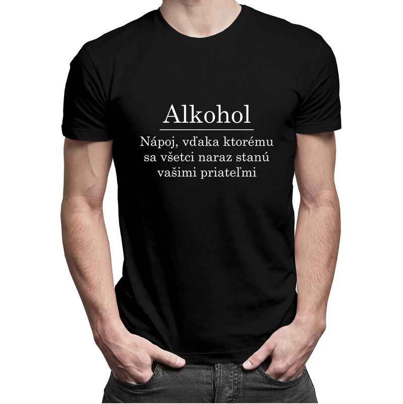 E-shop Garibald Alkohol - pánske tričko s potlačou