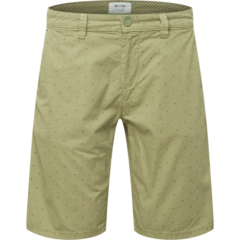Only & Sons Chino nohavice WILL pastelovo zelená / tmavozelená 64919883