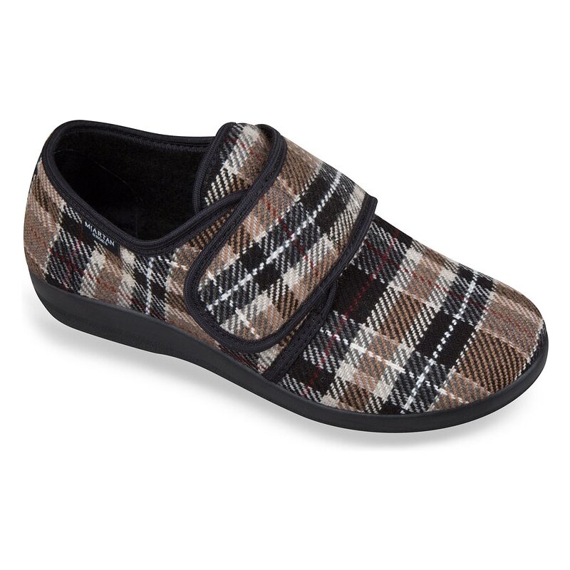 Mjartan Dámske uzavreté papuče na suchý zips nezateplené- K85 29236323