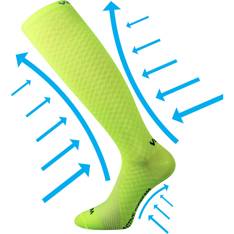 LITHE kompresné podkolienky VoXX Žltá 35-38 1 pár 26458897