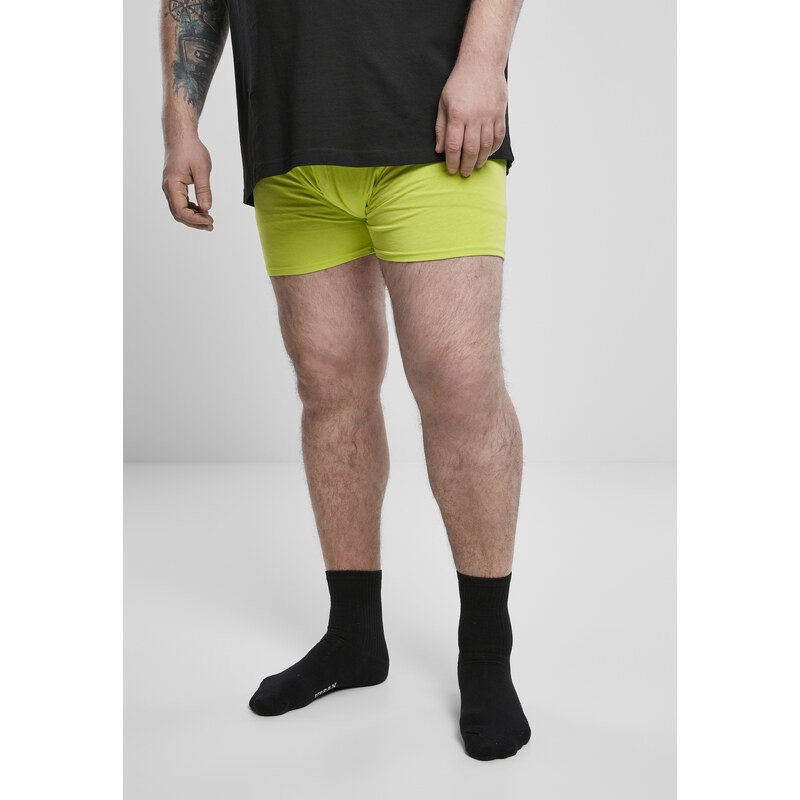 Urban Classics Mens Boxer Shorts 3-Pack Green/Grey/Palm 50653702