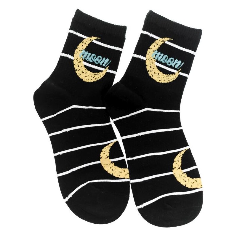 AURA.VIA Dámske čierne ponožky LOVS 24932498