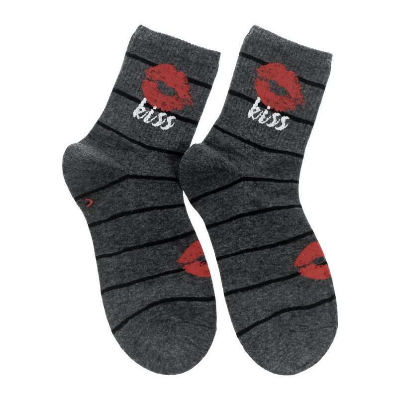 AURA.VIA Dámske sivé ponožky LOVS 24932500