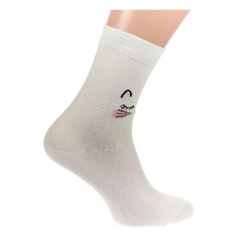 AURA.VIA Dámske béžoVé ponožky KITTY CAT 46177512