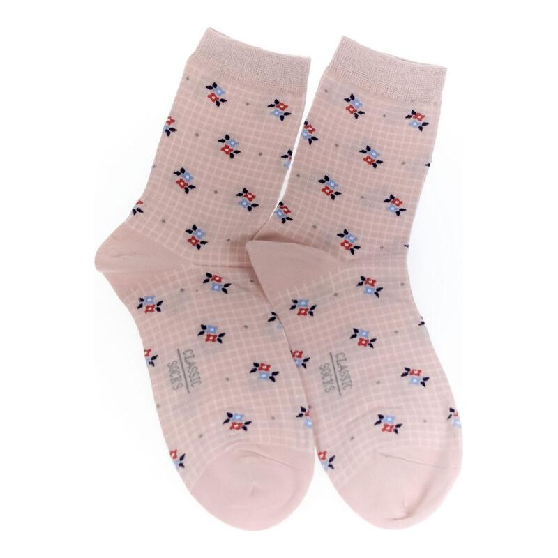 AURA.VIA Dámske ružové ponožky GLOW 24932520