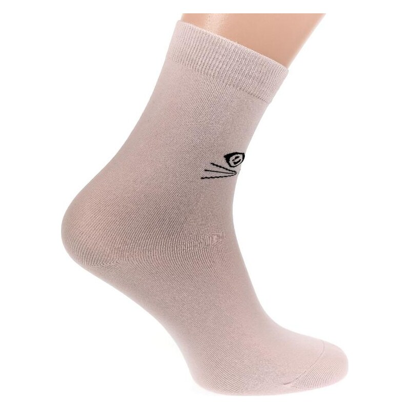 AURA.VIA Dámske ružové ponožky KITTY CAT 24932518